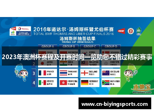2023年澳洲杯赛程及开赛时间一览助您不错过精彩赛事 2023年澳洲杯赛程及开赛时间一览助您不错过精彩赛事